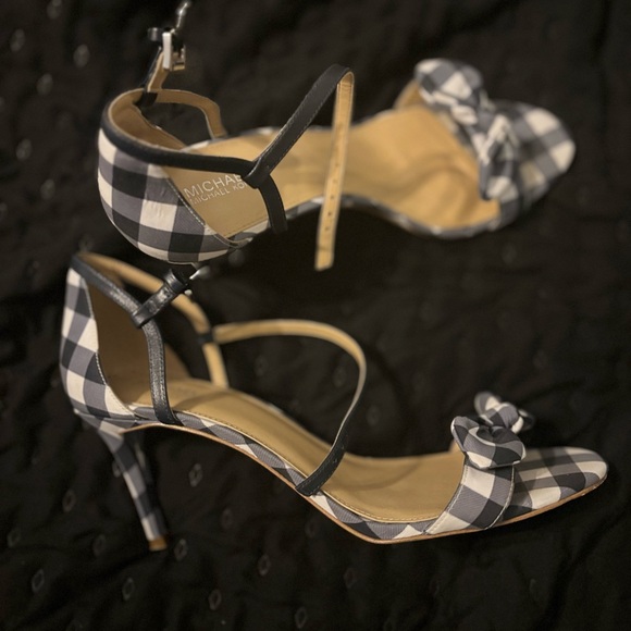 Checkered Micheal Kors Heels - Picture 3 of 5